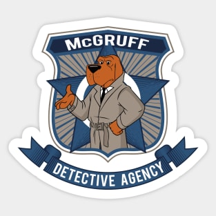 McGruff Detective Agency Sticker